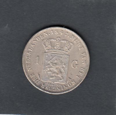 Beschrijving: 1 Gulden WILLEM II